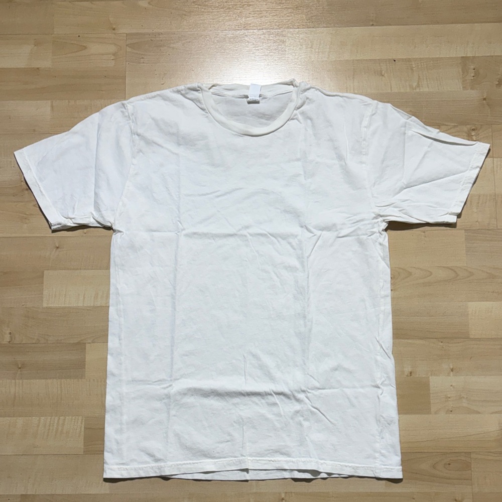 Classic Men's White Crewneck Short Sleeve Tee
